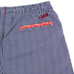 Striped Swim Trunks // Navy (S)