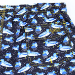 Ducks Swim Trunks // Navy (2XL)