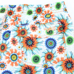 Sea Floral Swim Trunks // Multicolor (3XL)