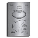 Football Blueprint (16"H x 12"W x 0.13"D)