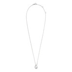 Lovelight 18k White Gold + Diamond Pendant Necklace // 16.37" // New
