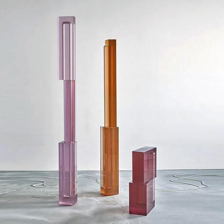 Roseate Cube Lamp // Rose Pink