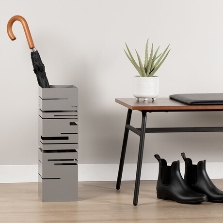 Matrix Cutout Umbrella Stand