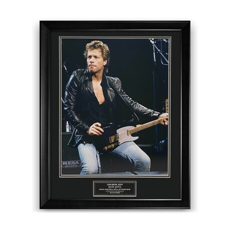 Bon Jovi // Allen Dines Signed + Framed Photograph