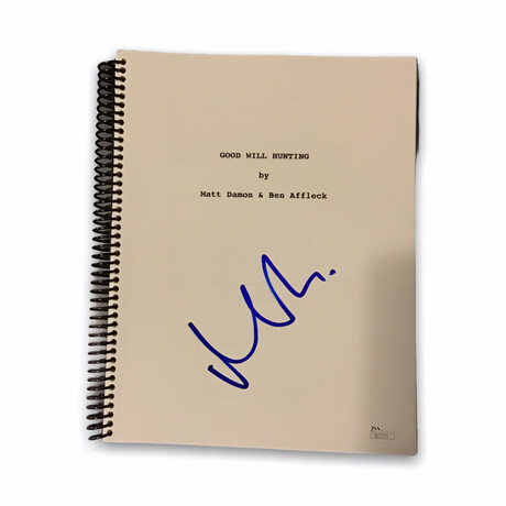Matt Damon // Good Will Hunting // Signed Movie Script