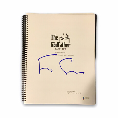 Francis Ford Copplola // The Godfather // Signed Movie Script