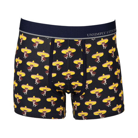 No Show Trunk Chiwawa // Navy + Multicolor (S)
