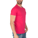 Mark T-Shirt // Fuchsia + Indigo (XS)