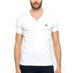Grayson Henley Short Sleeve T-Shirt // White (L)