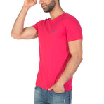 Mark T-Shirt // Fuchsia + Indigo (XS)