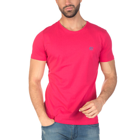 Mark T-Shirt // Fuchsia + Indigo (XS)