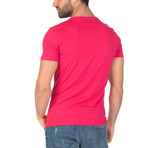 Mark T-Shirt // Fuchsia + Indigo (XS)
