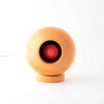 Venus Concrete Round Table Lamp // Orange