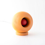 Venus Concrete Round Table Lamp // Orange