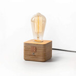 Rustic Table Lamp // Wood