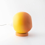 Venus Concrete Round Table Lamp // Orange