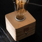 Rustic Table Lamp // Wood