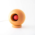 Venus Concrete Round Table Lamp // Orange