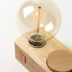 Rustic Dimmable Table Lamp // Wood