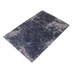 Midnight Marble Rug // Dark Blue (7'3"L x 5'3"W)