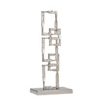 Stacked Square Link Decorative Sculpture