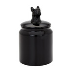 French Bulldog Ceramic Canister
