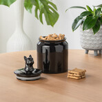 French Bulldog Ceramic Canister