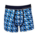 No Show Trunk Houndstooth // Blue Multicolor (L)