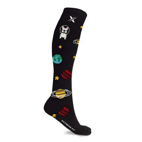 Dogs On The Moon Knee-High Compression Socks // 1-Pair (Small/Medium)