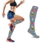 Gym Dog Knee-High Compression Socks // 1-Pair (Small / Medium)