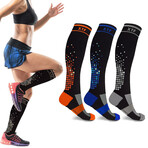 High-Intensity Run+ Sports Compression Socks // 3-Pairs (Small / Medium)