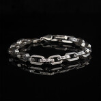 Solid Chain Bracelet // Silver (7.6")