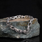 Solid Chain Bracelet // Silver (7.6")