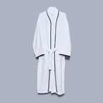 Checkered Bathrobe // Navy