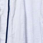 Checkered Bathrobe // Navy