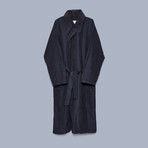 Microfiber Shawl Collar Robe // Black