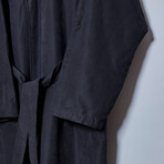 Microfiber Shawl Collar Robe // Black