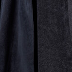 Microfiber Shawl Collar Robe // Black