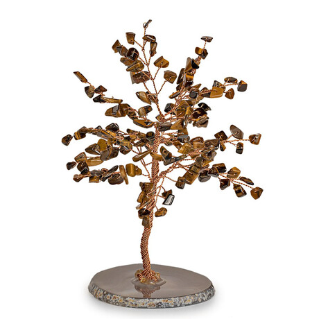 Burst Of Courage // Tiger Eye Feng Shui Tree // Small