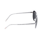 Void Polarized Sunglasses // Silver Frame + Black Lens