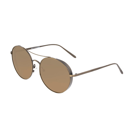 Barlow Polarized Sunglasses // Bronze Frame + Brown Lens