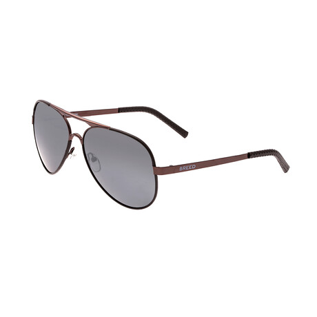 Genesis Polarized Sunglasses // Brown Frame + Black Lens