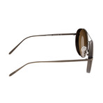 Barlow Polarized Sunglasses // Bronze Frame + Brown Lens