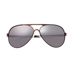 Genesis Polarized Sunglasses // Brown Frame + Black Lens