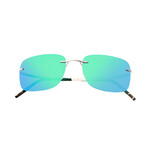 Orbit Polarized Sunglasses // Gunmetal + Blue Green