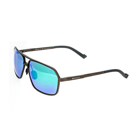 Fornax Polarized Sunglasses // Brown Frame + Blue Green Lens