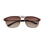 Zodiac  Polarized Sunglasses // Brown Frame + Brown Lens
