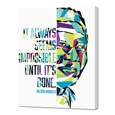 Nelson Mandela // LOTF (10"H x 8"W x 0.75"D)