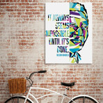 Nelson Mandela // LOTF (10"H x 8"W x 0.75"D)