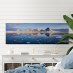 Glacial Still Print on Wrapped Canvas (5"H x 15"W x 1.5"D)